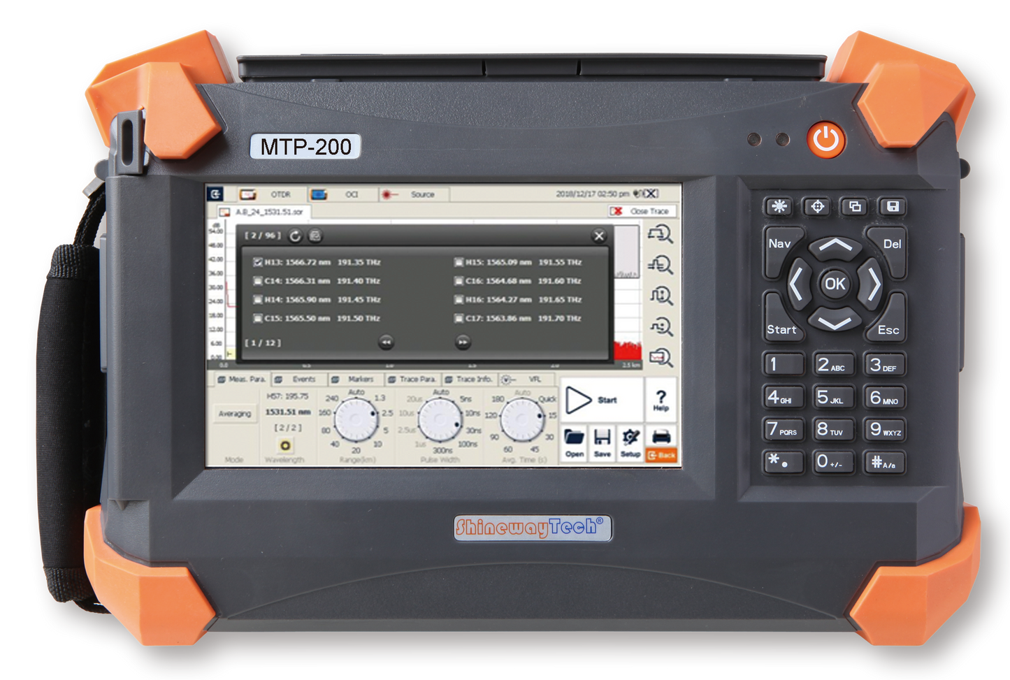 Handheld CWDM/DWDM/PON OTDR with Tunable Laser (MTP-200-T100)